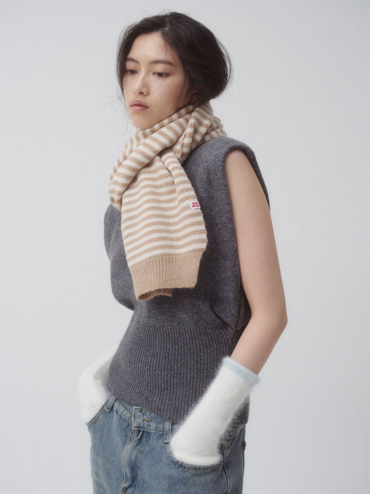 시오르(SIEOR) [무신사 단독컬러] Pete stripe muffler_4 colors