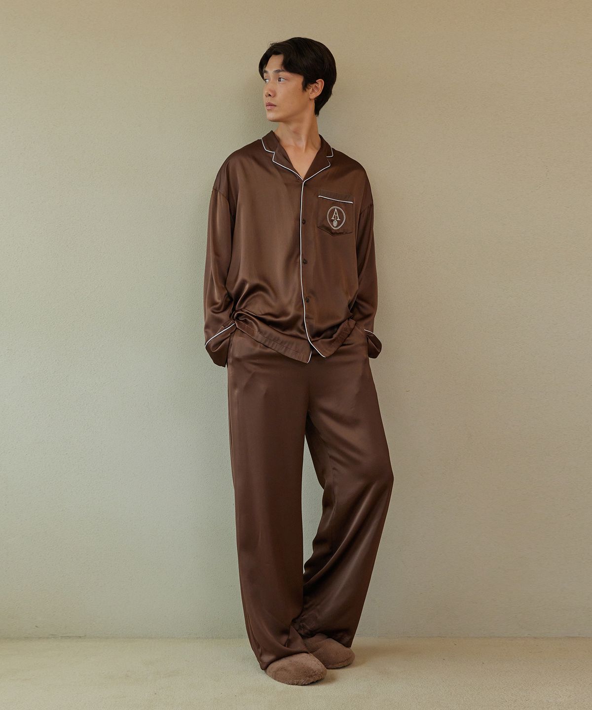 아템포(ATEMPO) CLASSIC PAJAMA SET_ chocolate