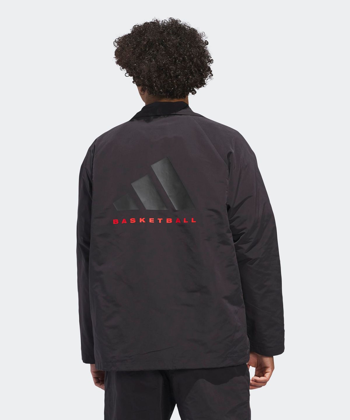아디다스(ADIDAS) 바스켓볼 코치 자켓 - 블랙 / IW5641