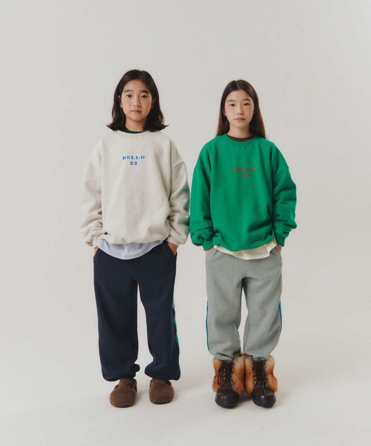 프리제(FRISE) 헬로맨투맨_오트밀_키즈