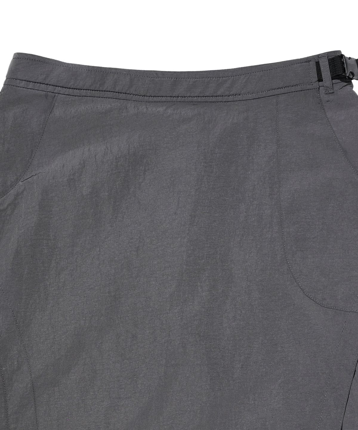 록히드마틴(LOCKHEED MARTIN) WRAPPED MIDI SKIRT (CHARCOAL)