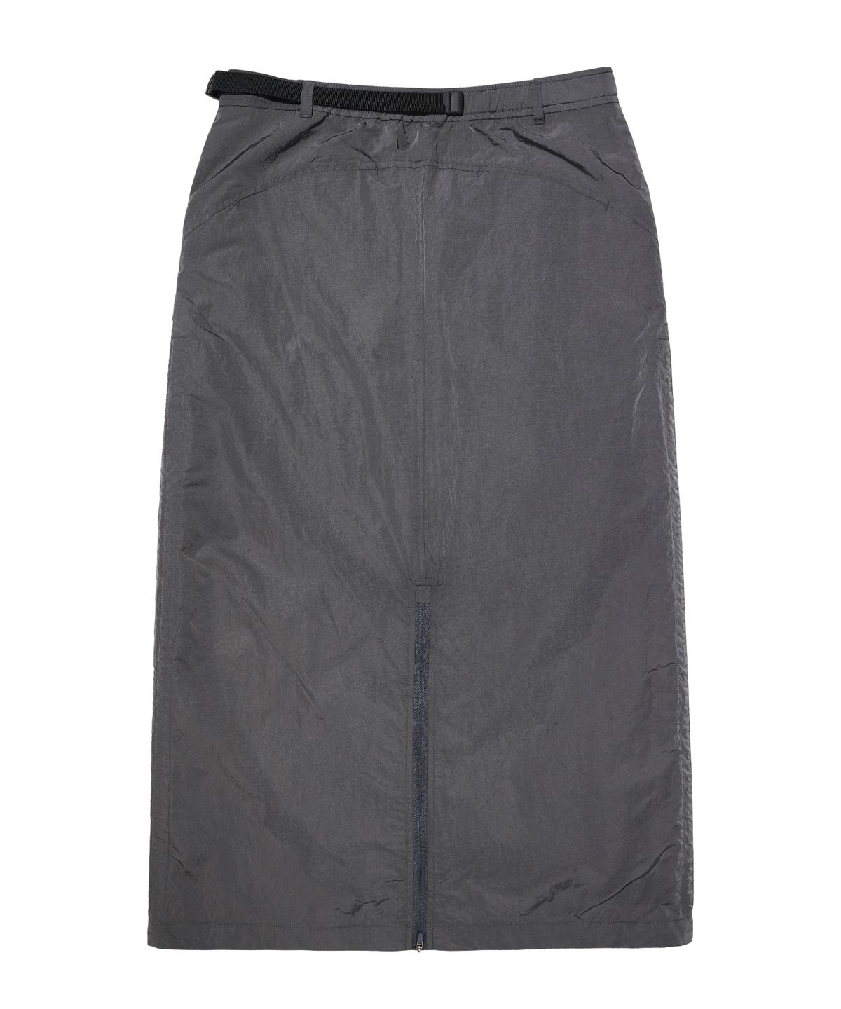 록히드마틴(LOCKHEED MARTIN) WRAPPED MIDI SKIRT (CHARCOAL)