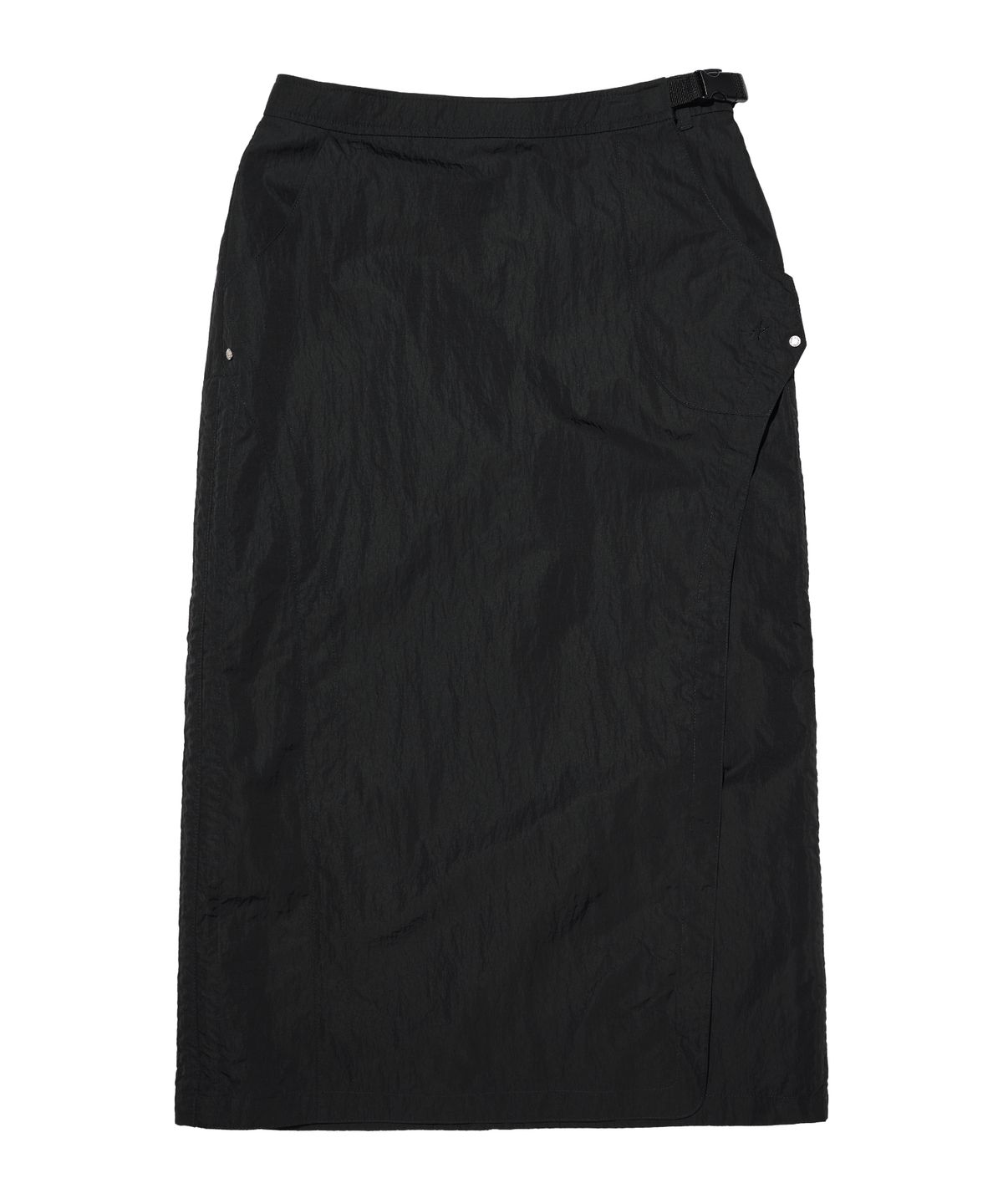 록히드마틴(LOCKHEED MARTIN) WRAPPED MIDI SKIRT (BLACK)