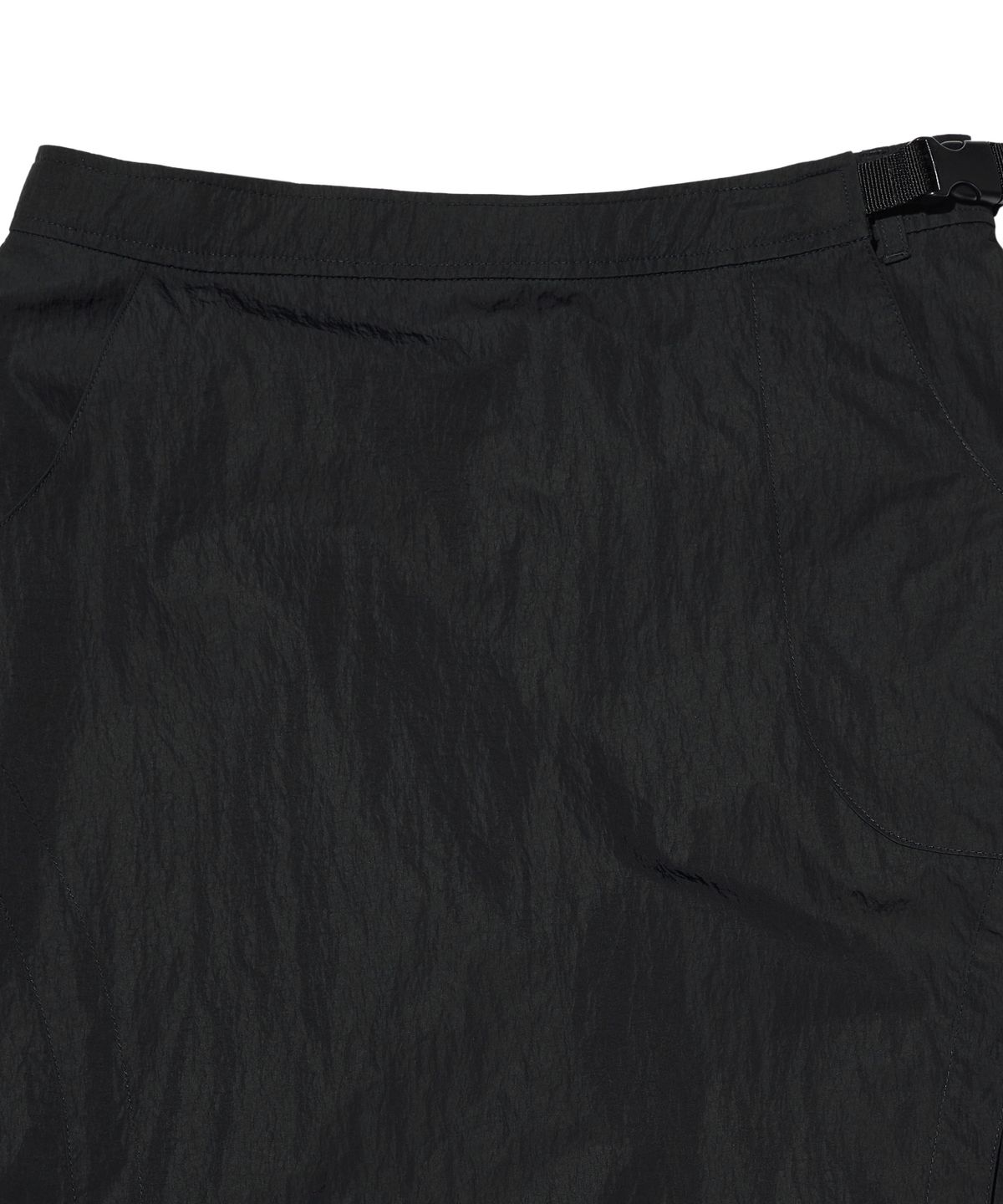 록히드마틴(LOCKHEED MARTIN) WRAPPED MIDI SKIRT (BLACK)
