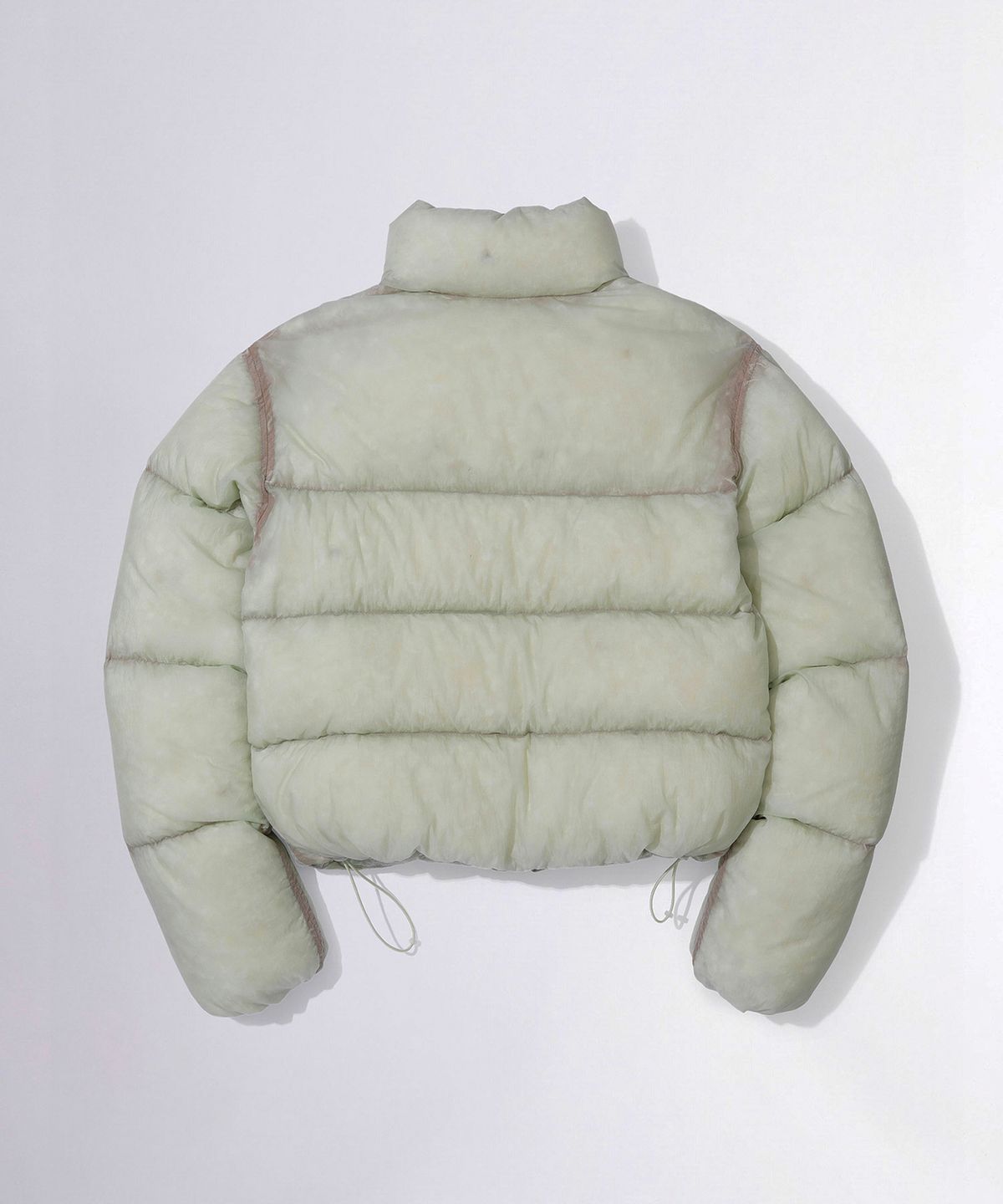 스컬프터(SCULPTOR) 104 Sheer Cropped Puffer Down Green