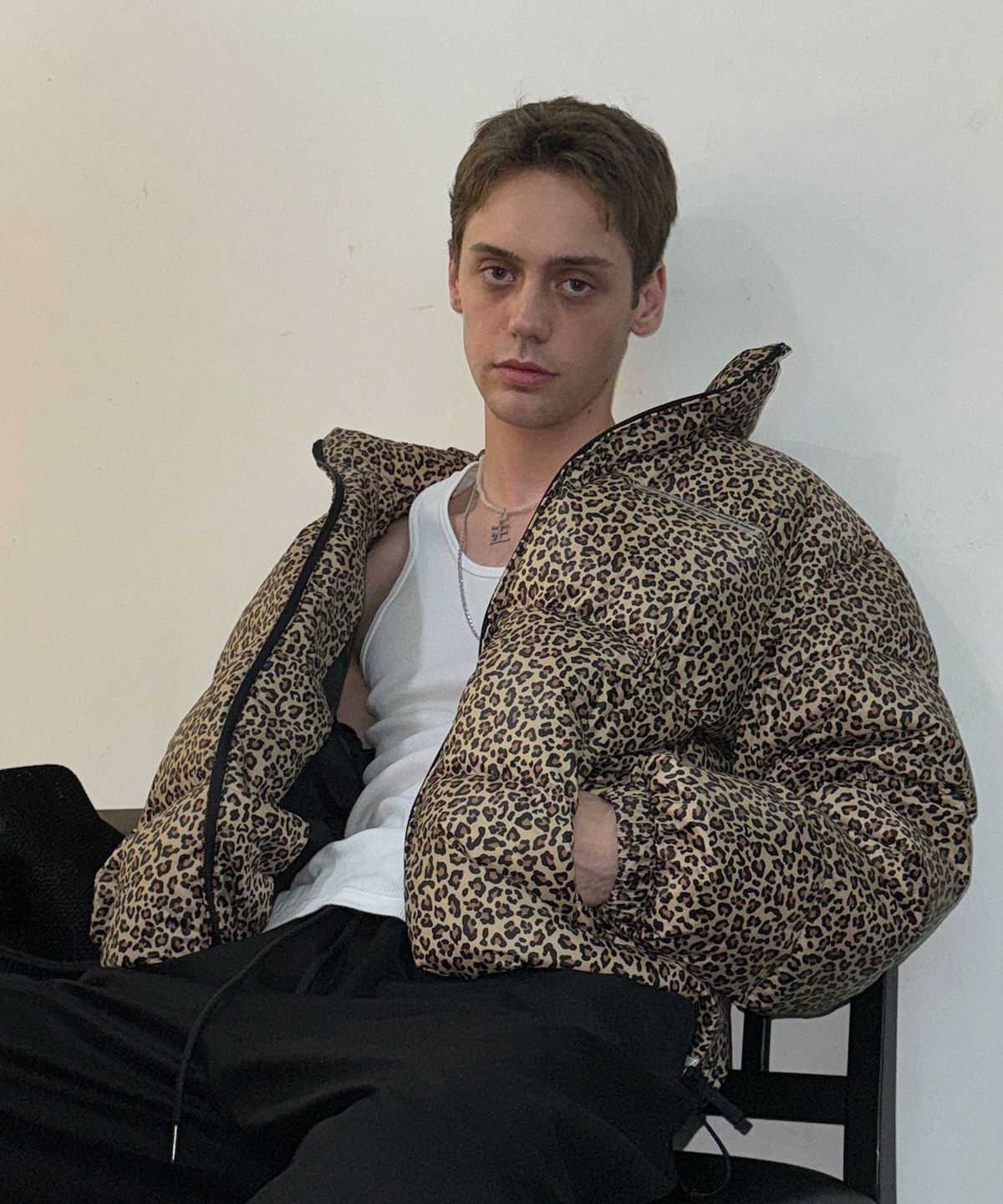 스컬프터(SCULPTOR) 107 Puffer Down Leopard