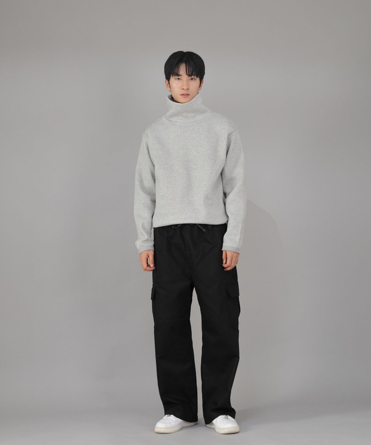 세인트크루(SAINTCREW) 웜업 루즈핏 기모폴라 무지 스웨트셔츠 WLP-839 그레이