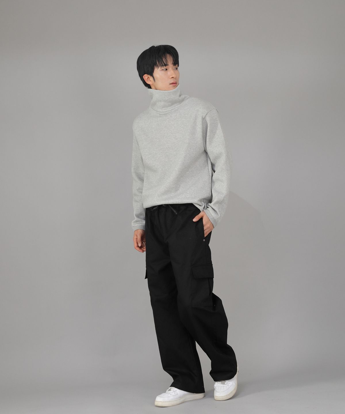 세인트크루(SAINTCREW) 웜업 루즈핏 기모폴라 무지 스웨트셔츠 WLP-839 그레이