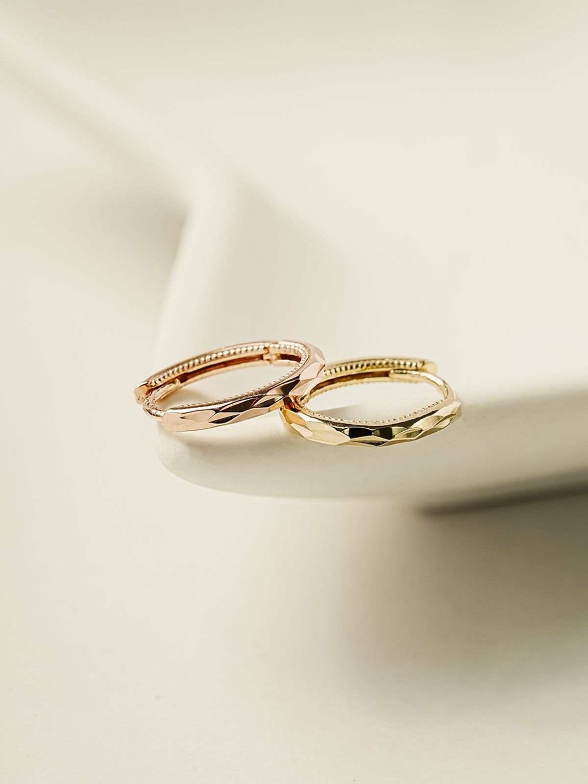 미니멀피어싱(MINIMALPIERCING) 14K 18K 오벌 원터치 링 귀걸이