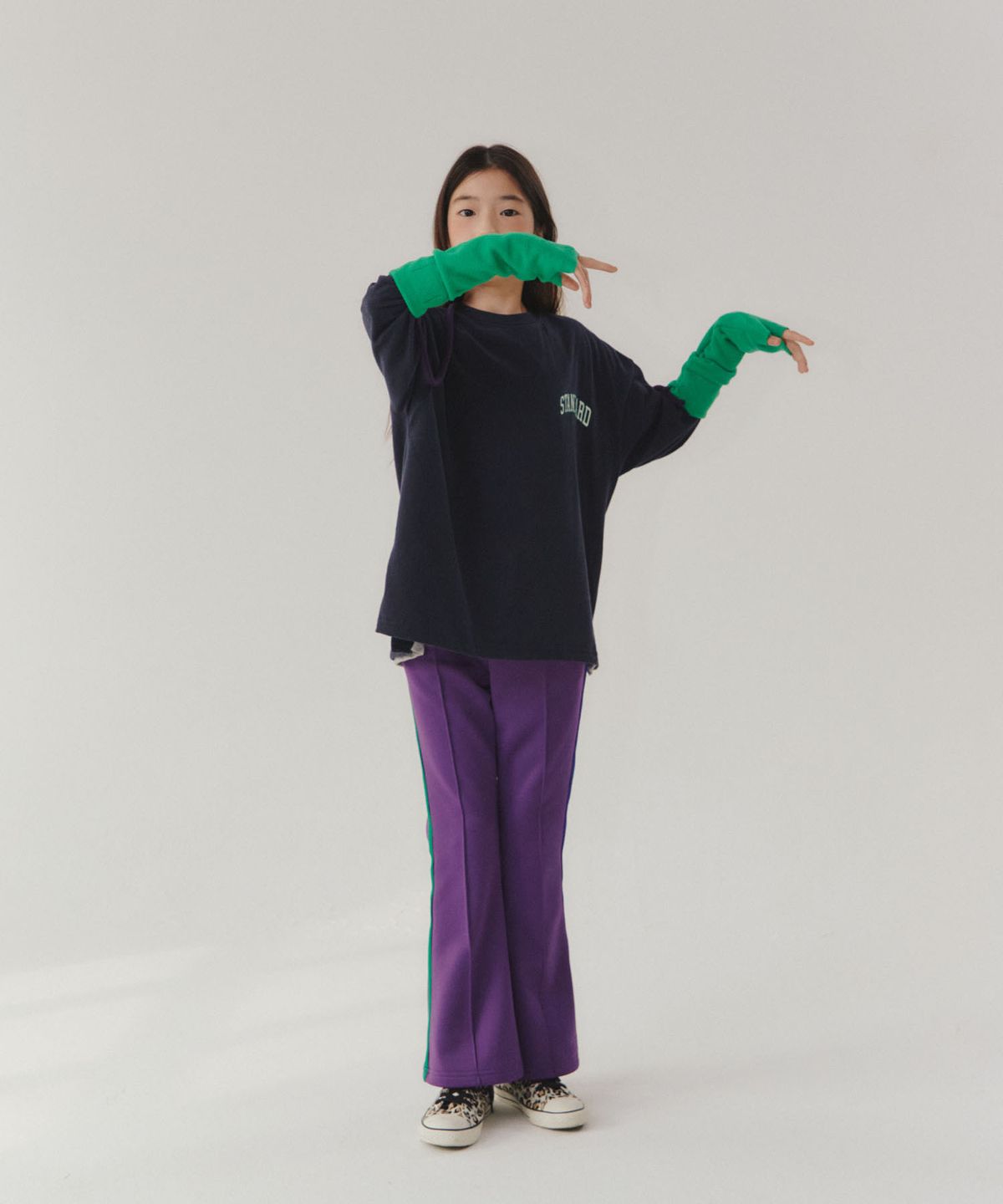 프리제(FRISE) 플레어팬츠_퍼플_키즈