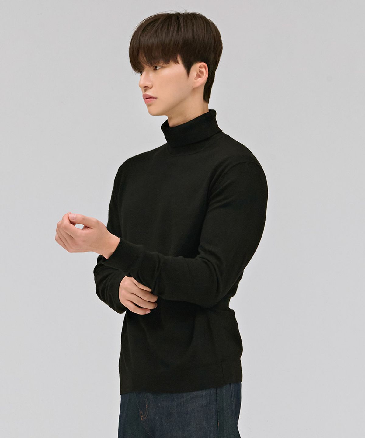 체이스컬트(CHASECULT) 남성 베이직 터틀넥 스웨터-DFRK5218D03