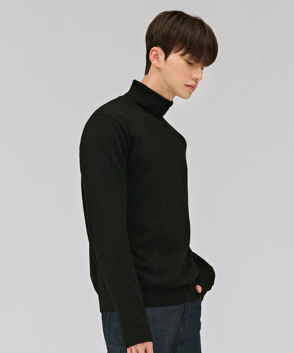 체이스컬트(CHASECULT) 남성 베이직 터틀넥 스웨터-DFRK5218D03