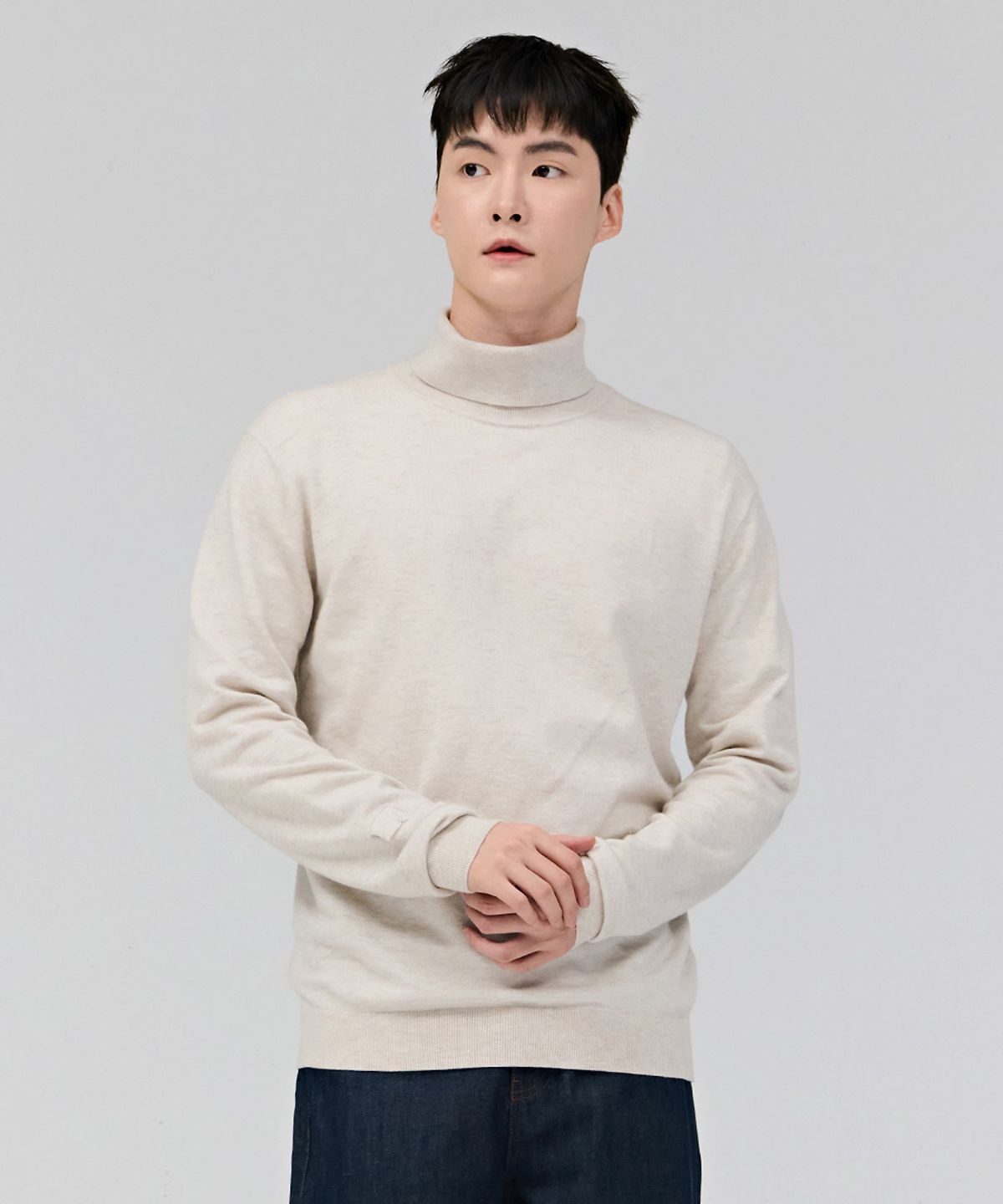 체이스컬트(CHASECULT) 남성 베이직 터틀넥 스웨터-DFRK5218D0M
