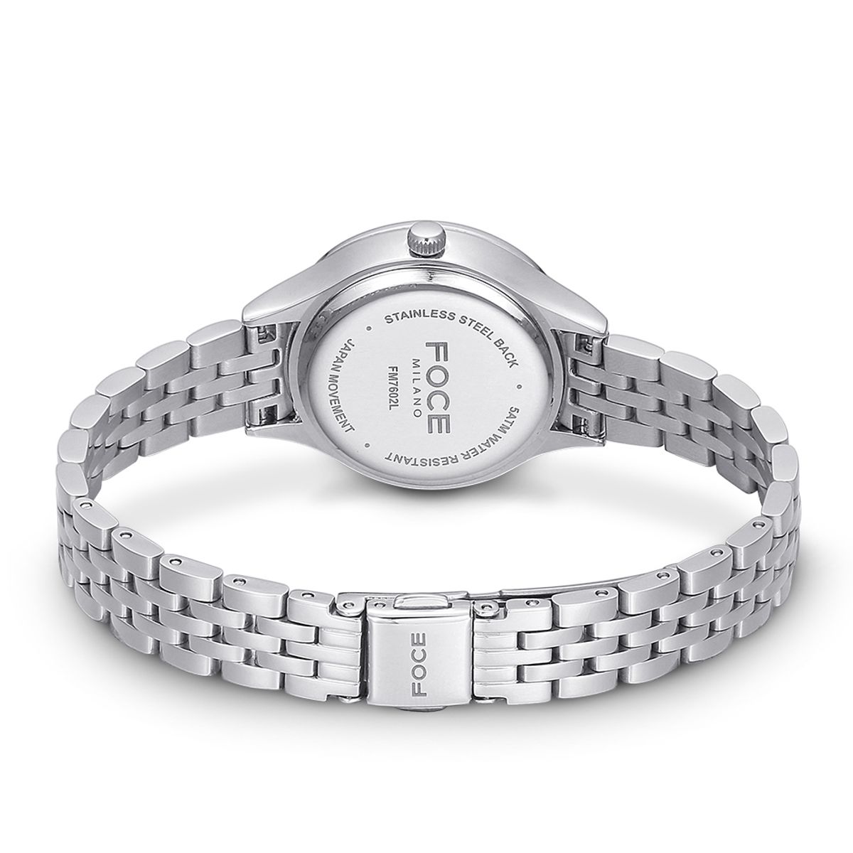 포체(FOCE) 30mm 여성 썬앤문 메탈시계 FM7602LM-BK