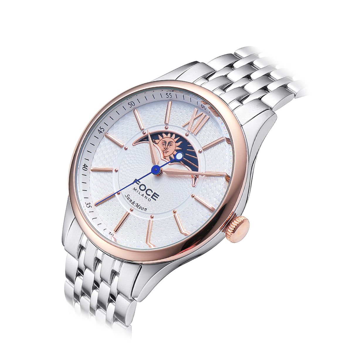 포체(FOCE) 41mm 남성 썬앤문 메탈시계 FM7602GM-WRG