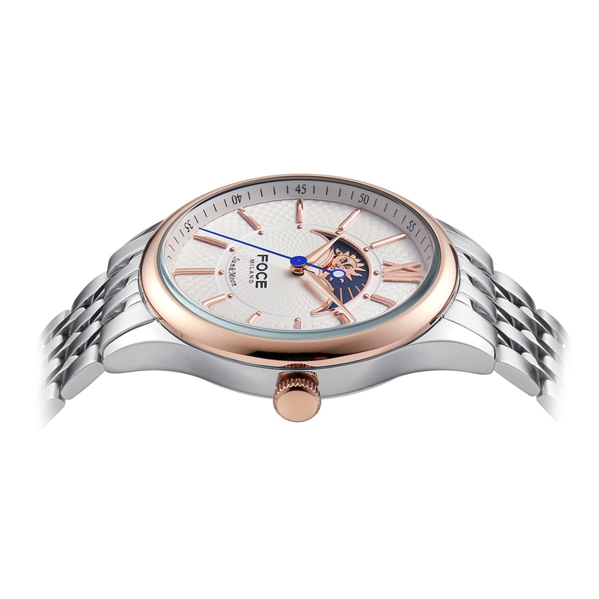 포체(FOCE) 41mm 남성 썬앤문 메탈시계 FM7602GM-WRG