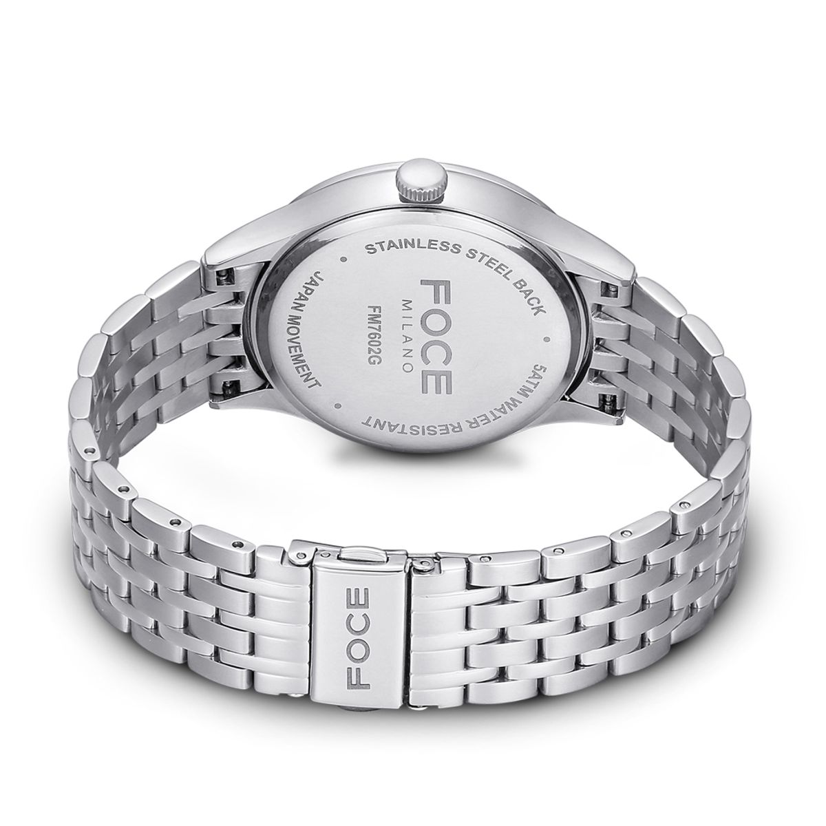 포체(FOCE) 41mm 남성 썬앤문 메탈시계 FM7602GM-BK