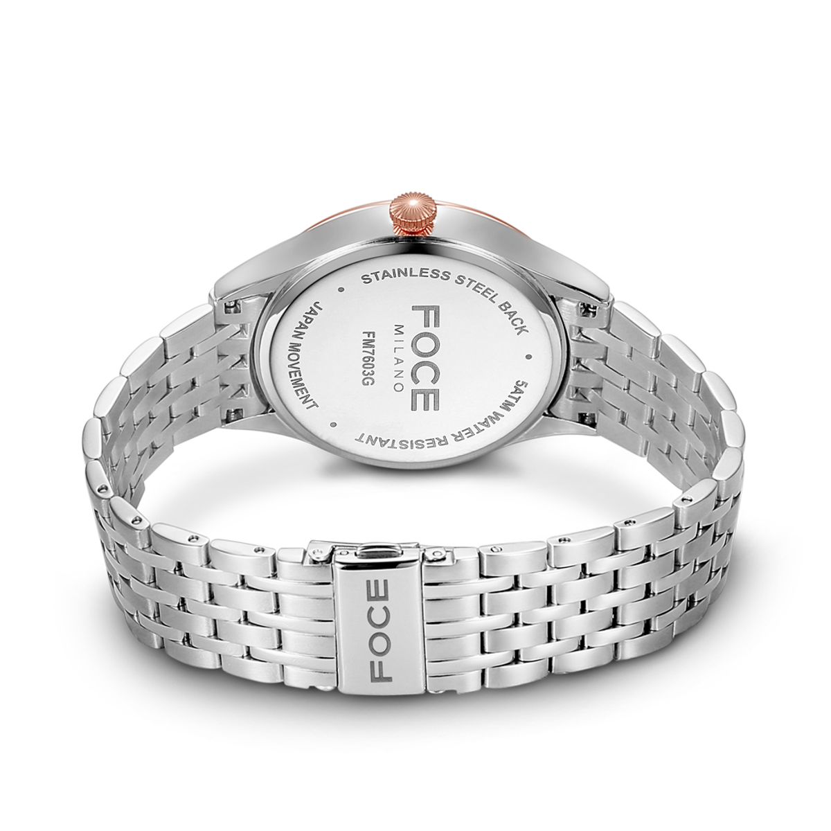 포체(FOCE) 41mm 남성 문페이즈 메탈시계 FM7603GM-WRG