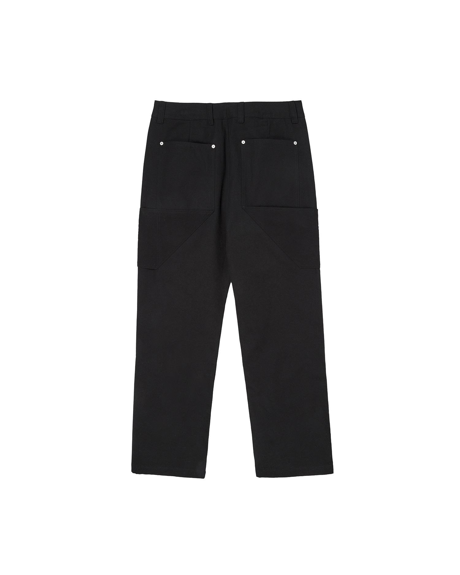 MUSINSA | WORTHWHILE MOVEMENT Double Knee Pants (Black)