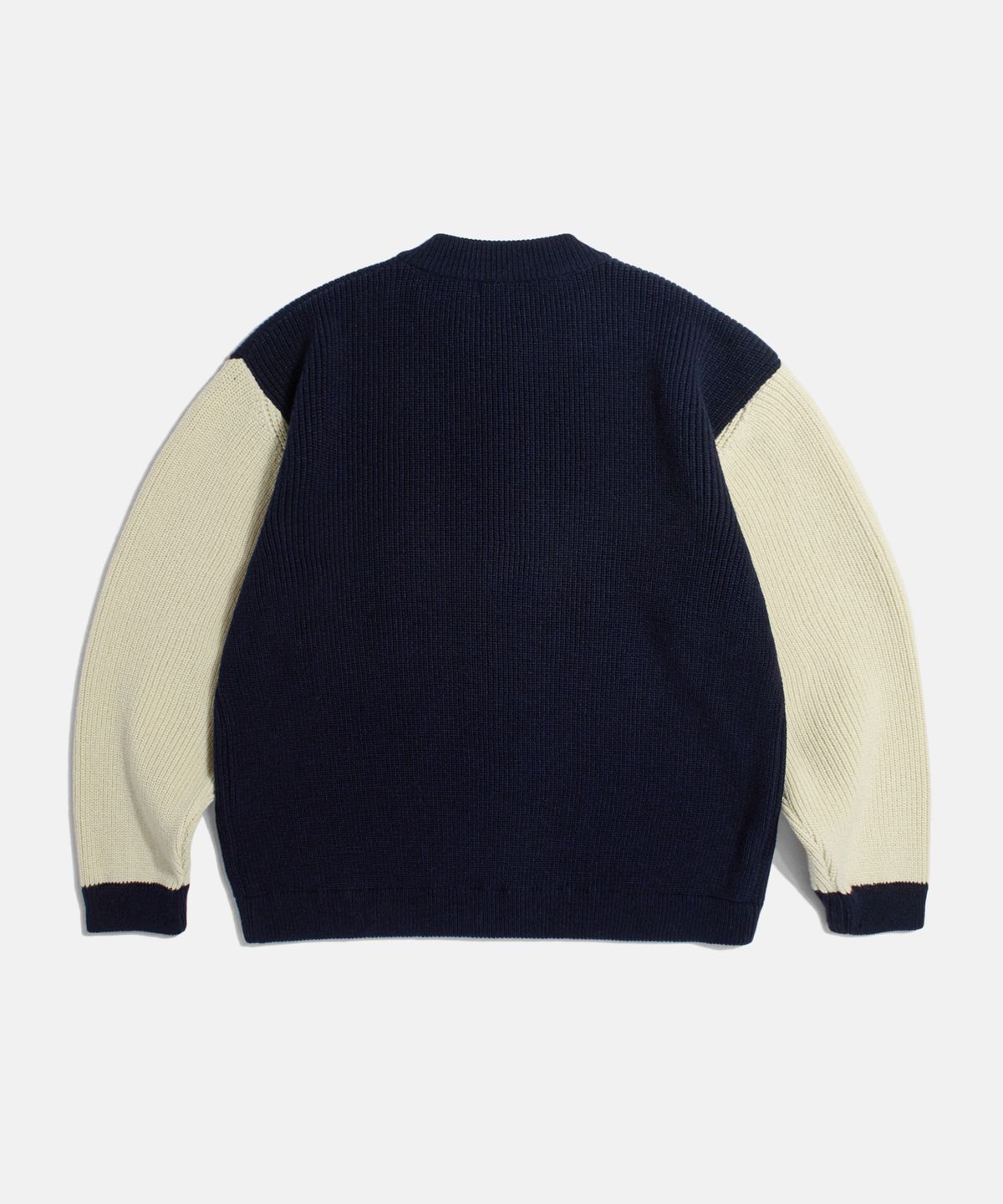 피도디도(FIDO DIDO) Boucle Logo Zip Cardigan Navy