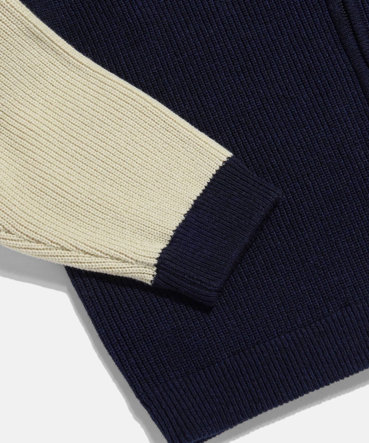 피도디도(FIDO DIDO) Boucle Logo Zip Cardigan Navy