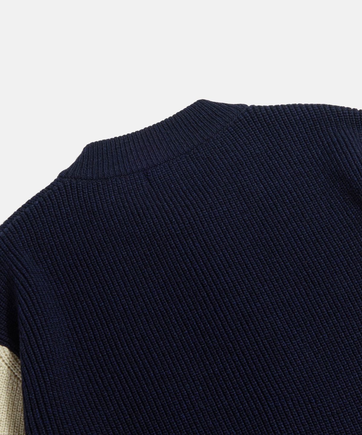 피도디도(FIDO DIDO) Boucle Logo Zip Cardigan Navy