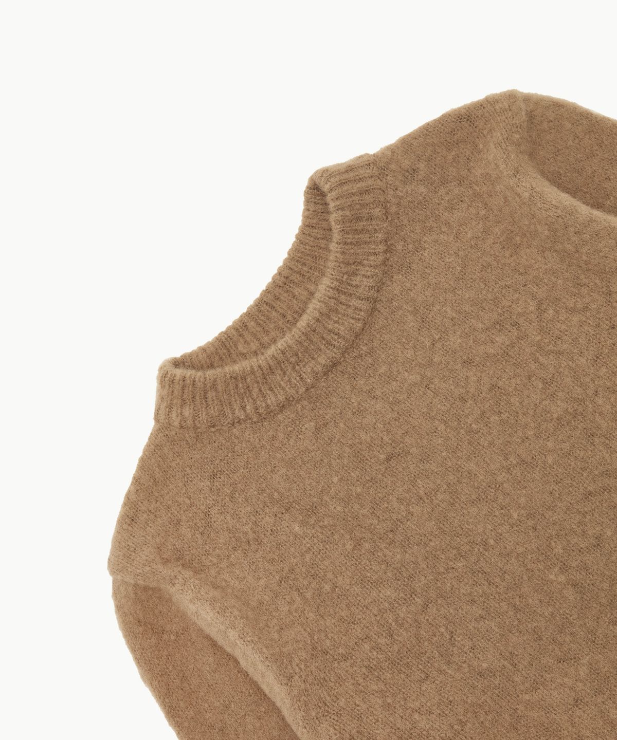 아모멘토(AMOMENTO) FLUFFY BRUSHED KNIT_BEIGE