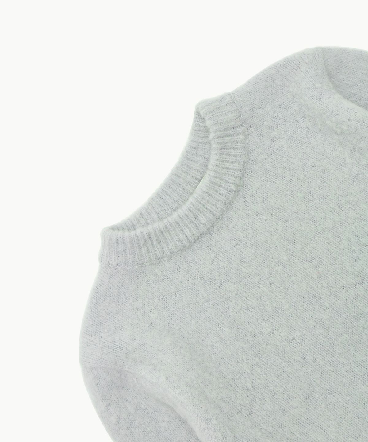 아모멘토(AMOMENTO) FLUFFY BRUSHED KNIT_LIGHT MINT