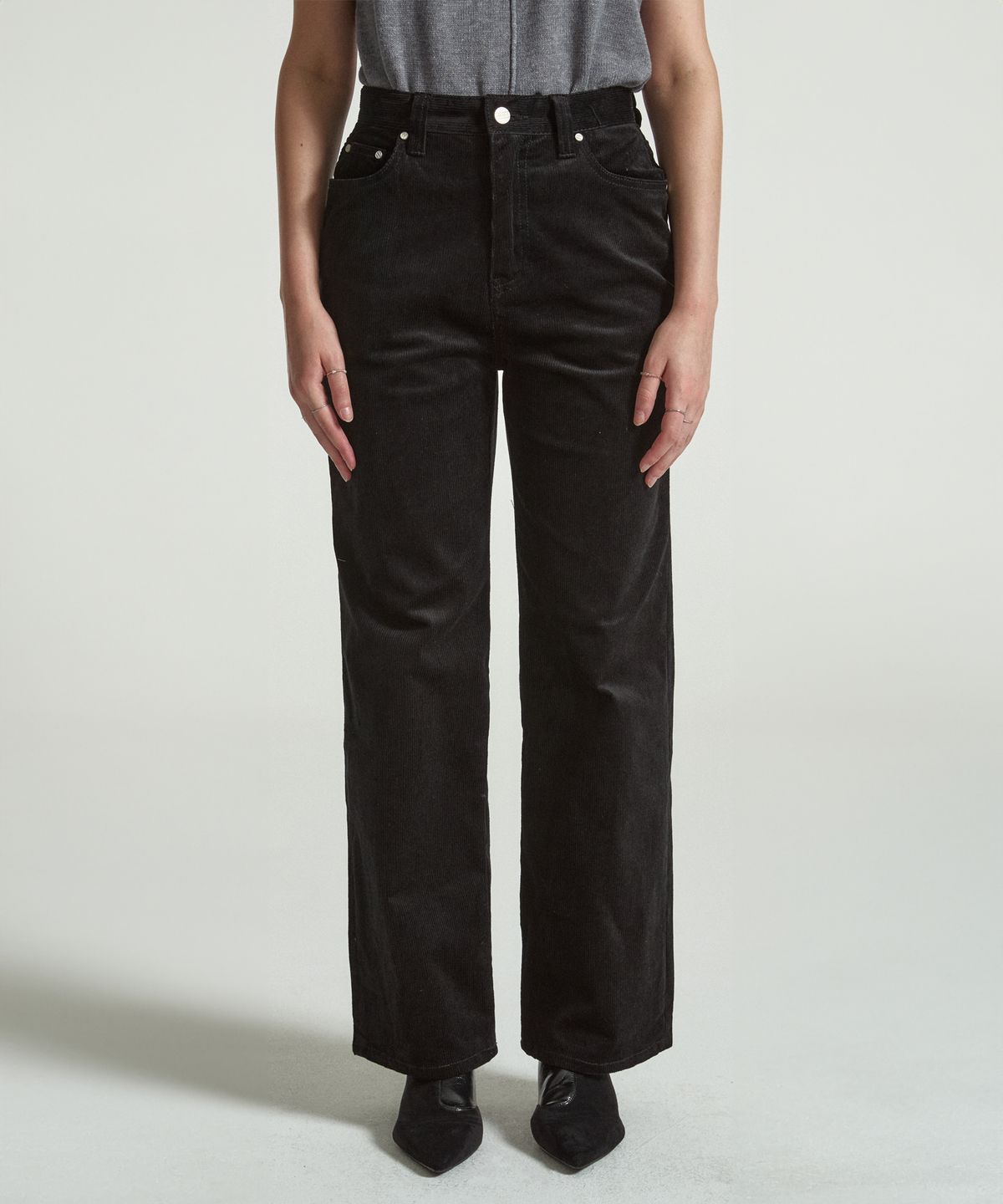 페이헤이(FEIHEI) FEI CORDUROY CARPENTER PANTS BLACK