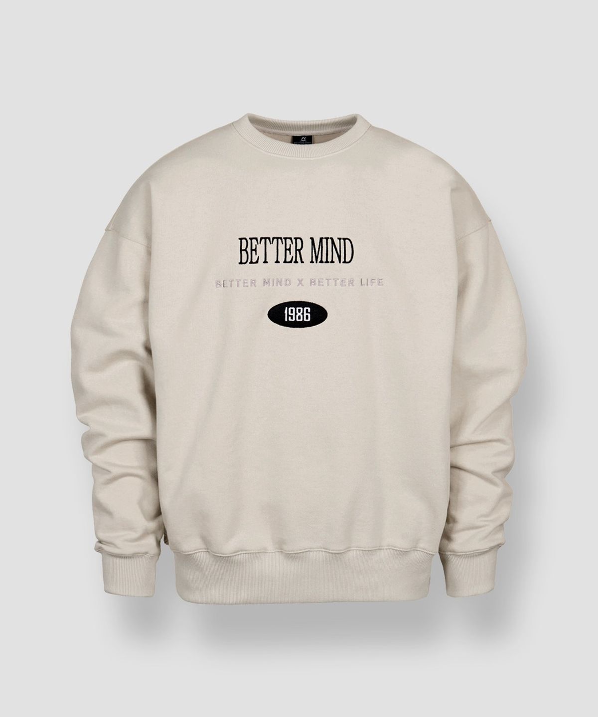 블랙맘바(BLACKMAMBA) [ L~3XL ] BETTER MIND 오버핏 맨투맨 (2Color)