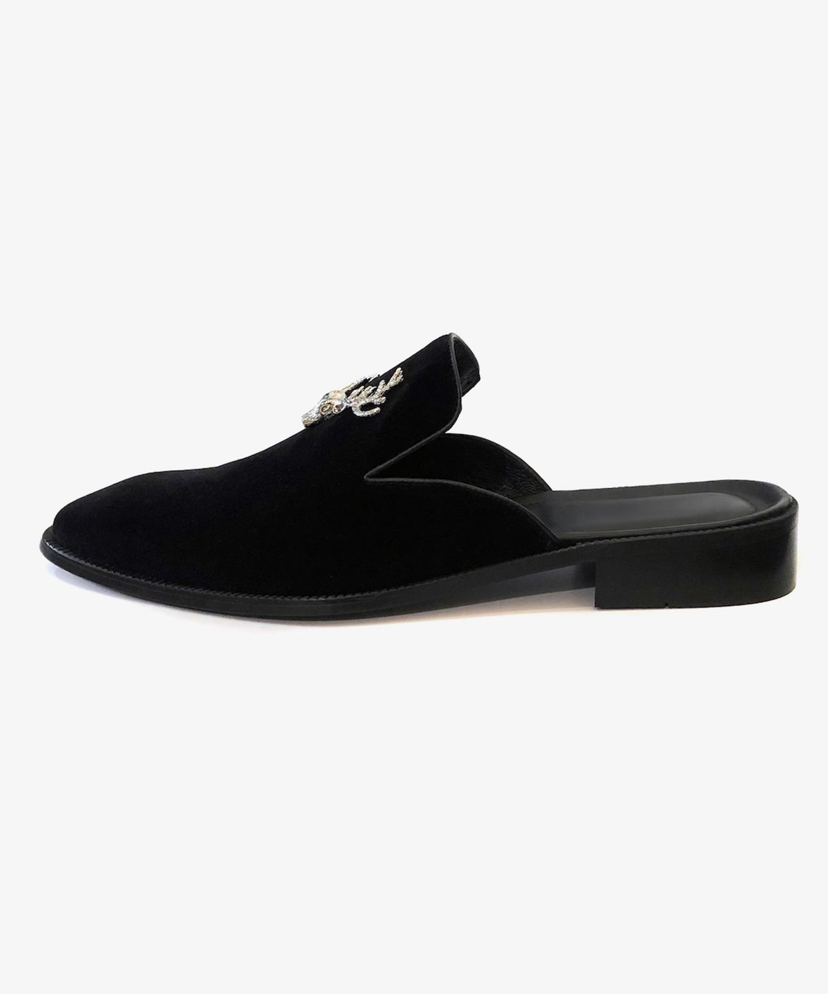 조앤슈(JOENSHOE) 디얼 녹턴 벨벳 슬림 블로퍼 블랙