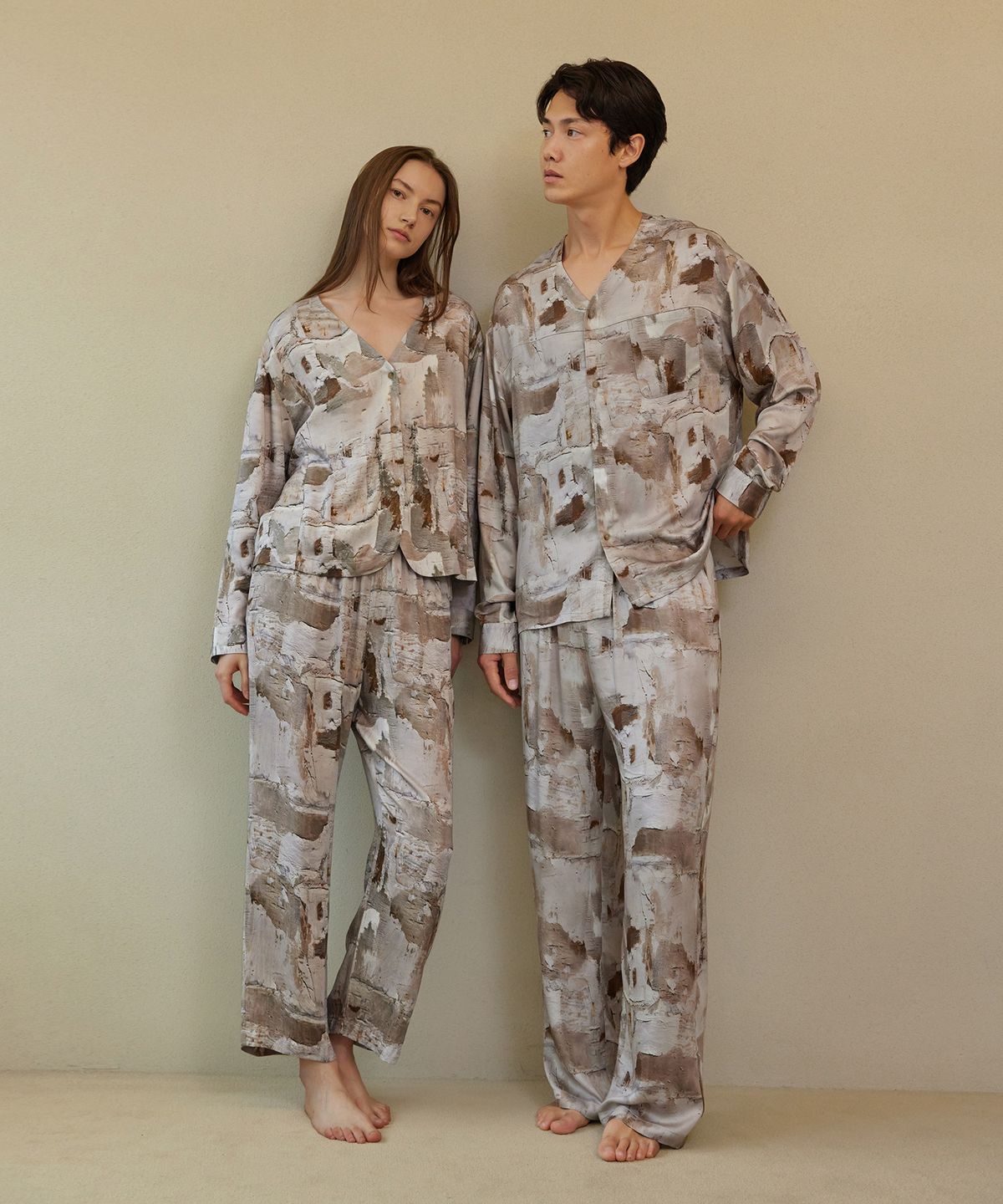 아템포(ATEMPO) COZY PAJAMA COUPLE SET_art wall