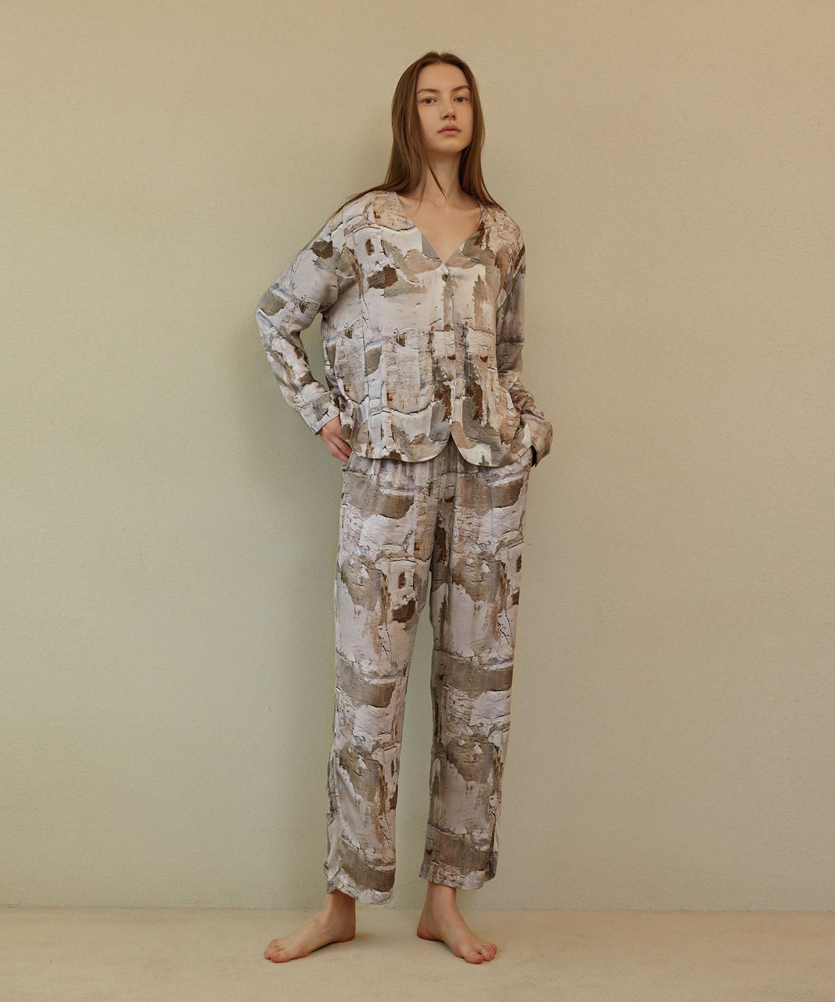 아템포(ATEMPO) COZY PAJAMA COUPLE SET_art wall