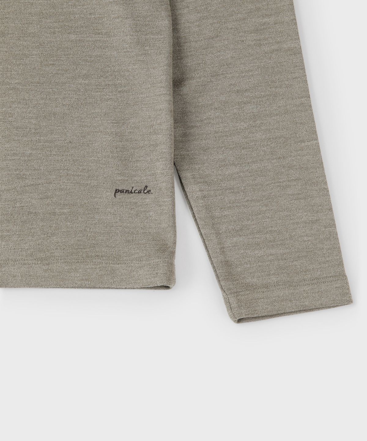 빠니깔레(PANICALE) 카키 소프트 저지 긴소매 티셔츠