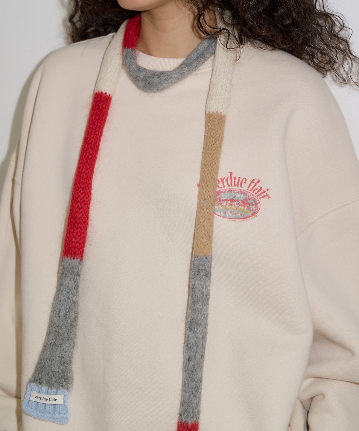 오버듀플레어(OVERDUEFLAIR) COLOR MIX MUFFLER_RED