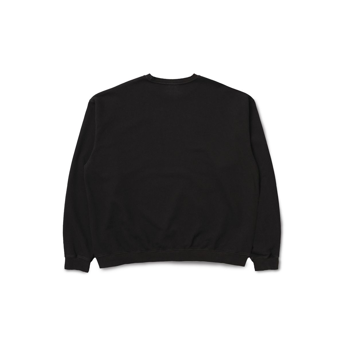 피오에스알(POSR) OVERDYED LOGO SWEATSHIRT / BLACK