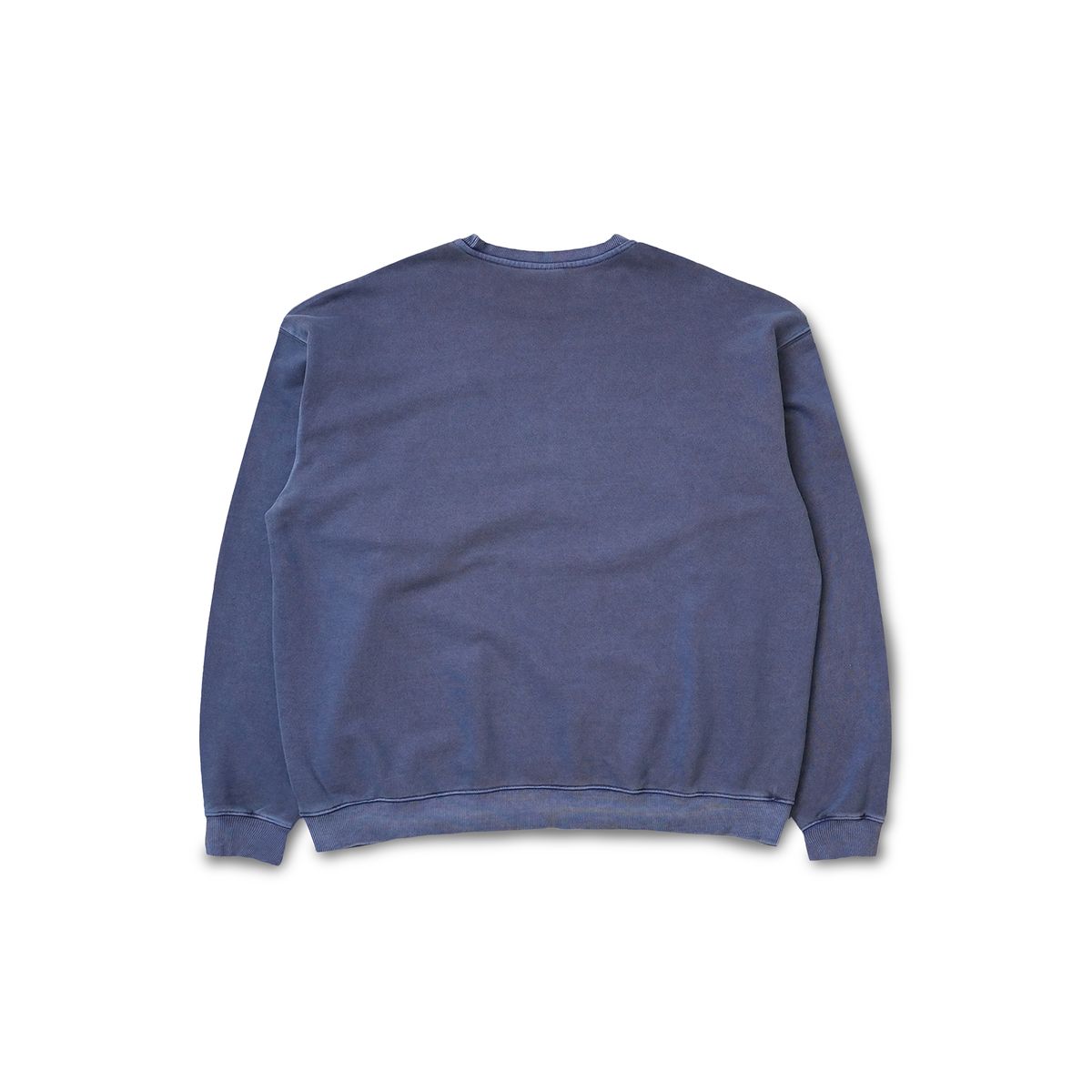 피오에스알(POSR) OVERDYED LOGO SWEATSHIRT / NAVY