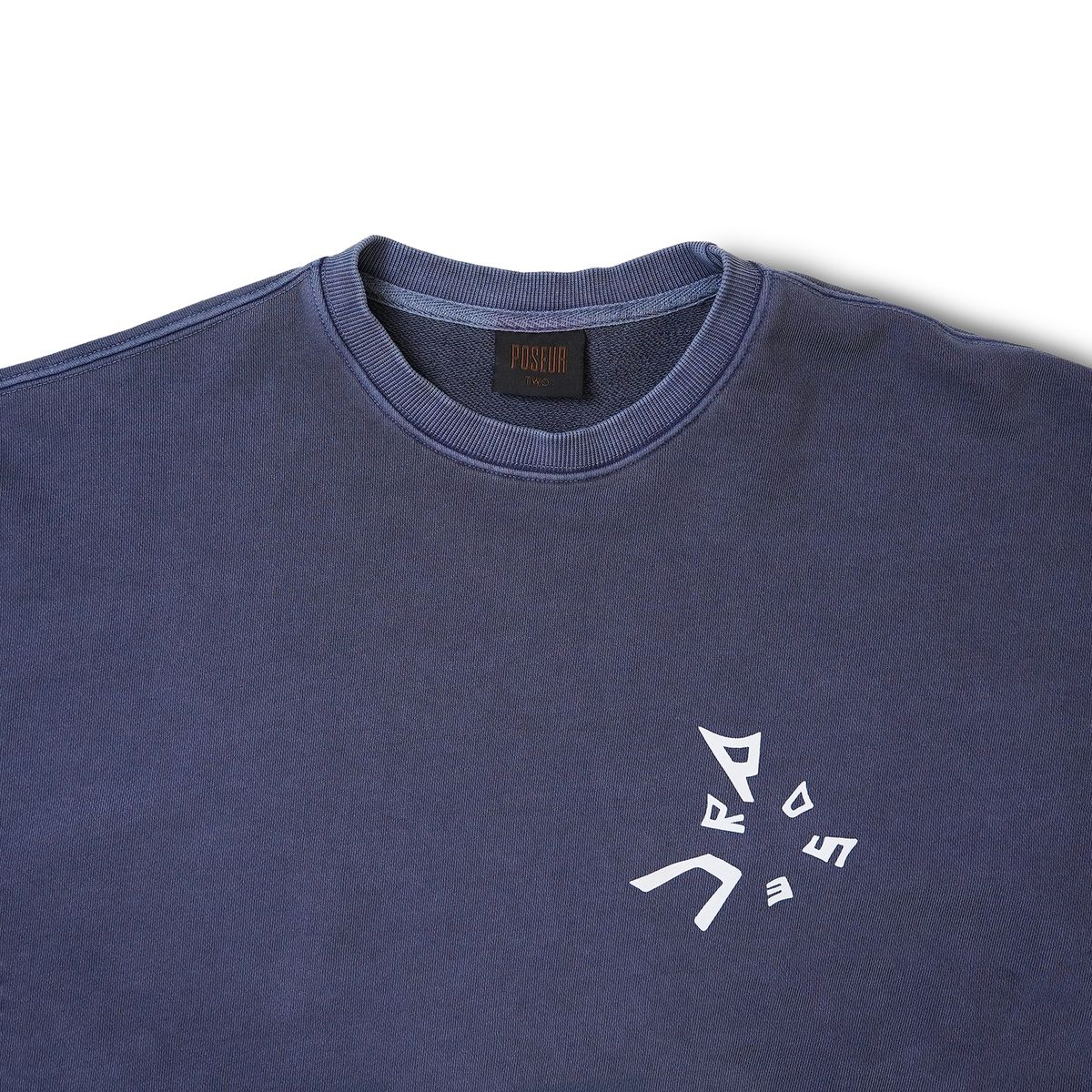 포져(POSR) OVERDYED WEB SWEATSHIRT / NAVY