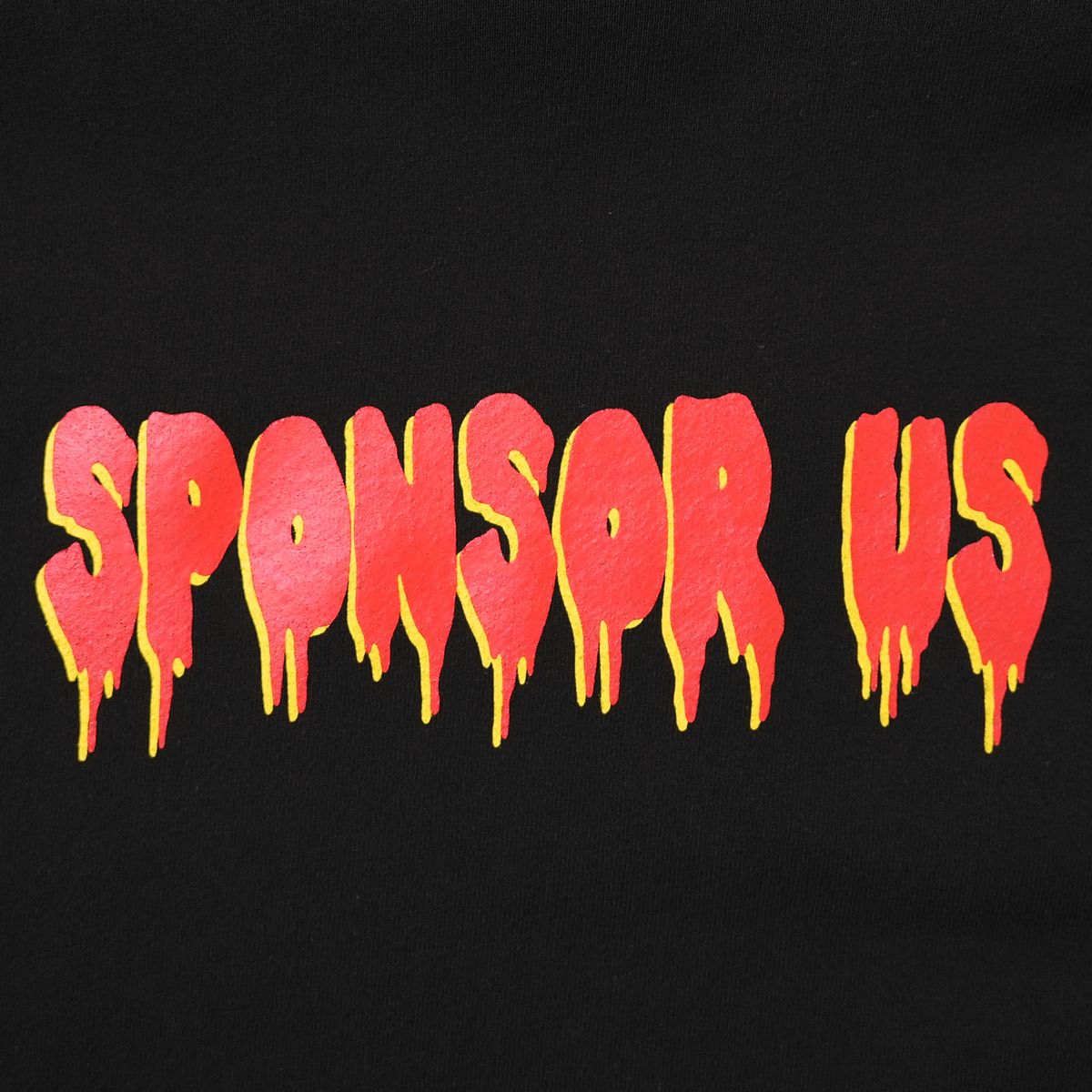 피오에스알(POSR) OVERDYED SPONSOR SWEATSHIRT / BLACK