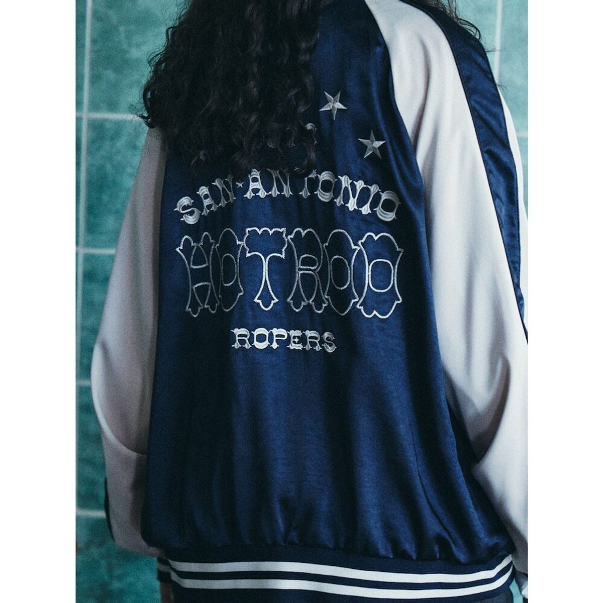 샌드 사운드(SAND SOUND) Sukajan Jacket  Navy