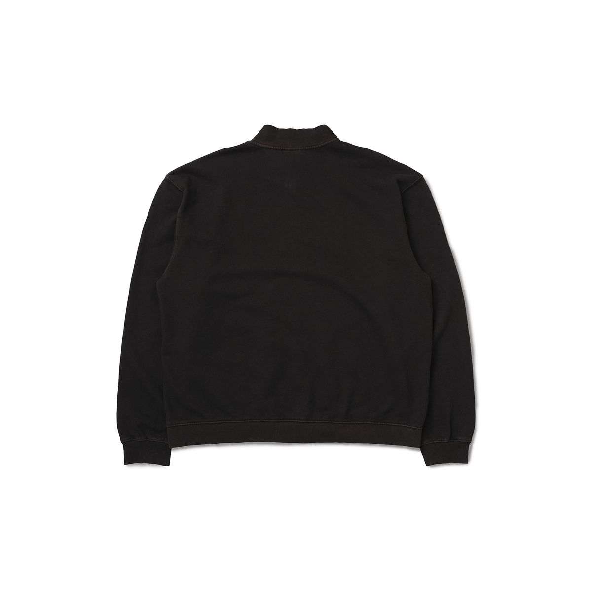 피오에스알(POSR) OVERDYED LOGO ZIP JACKET / BLACK