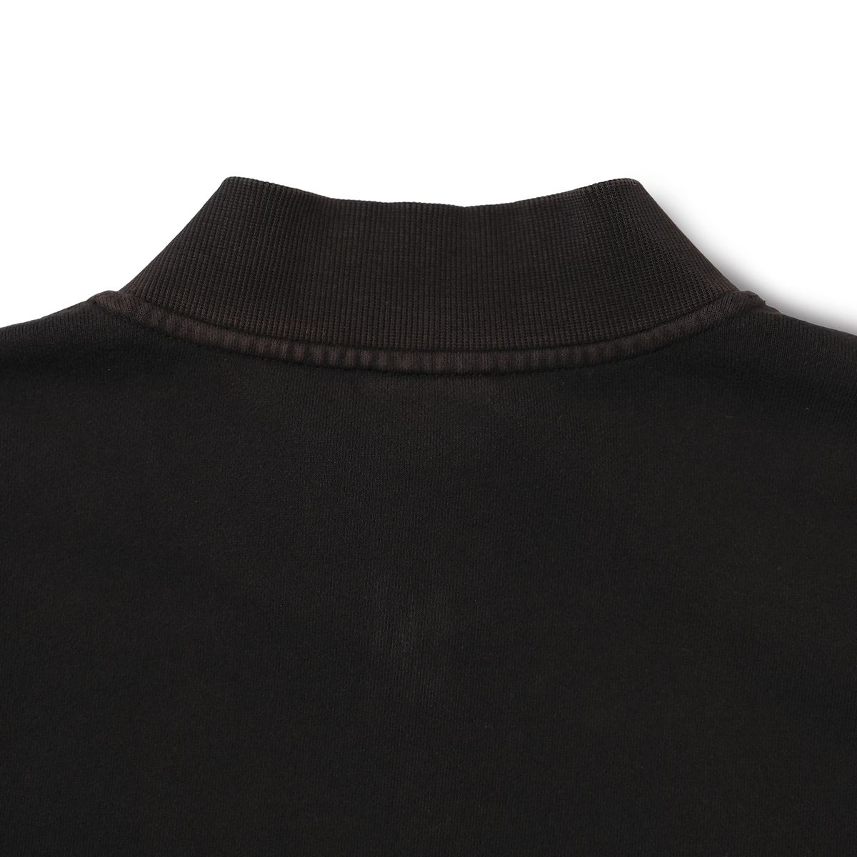 피오에스알(POSR) OVERDYED LOGO ZIP JACKET / BLACK