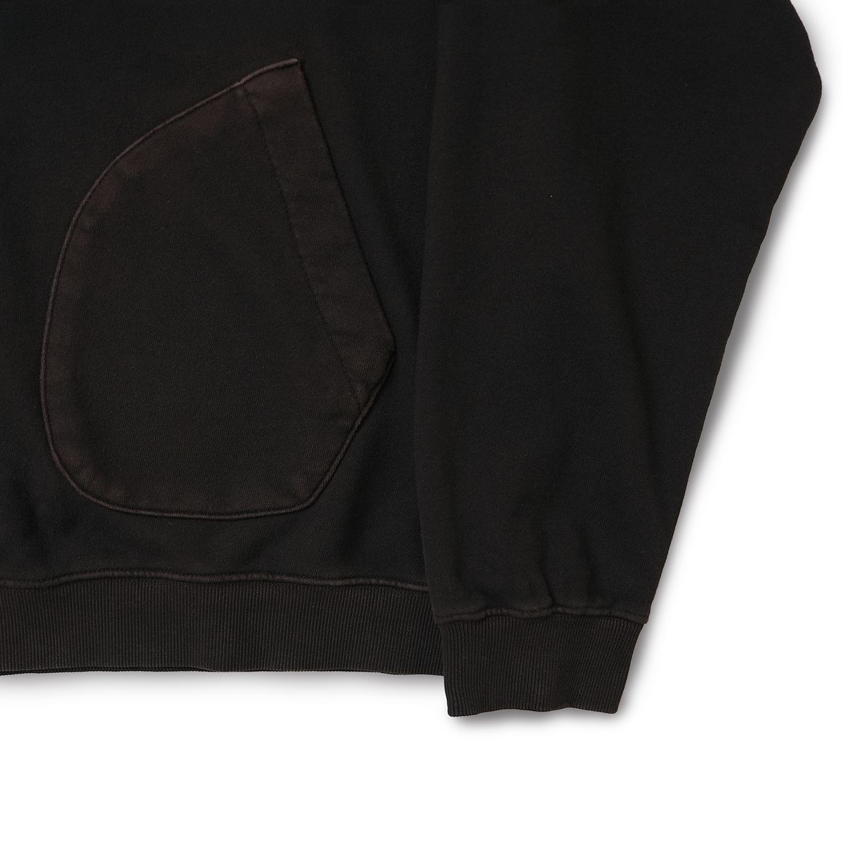 피오에스알(POSR) OVERDYED LOGO ZIP JACKET / BLACK