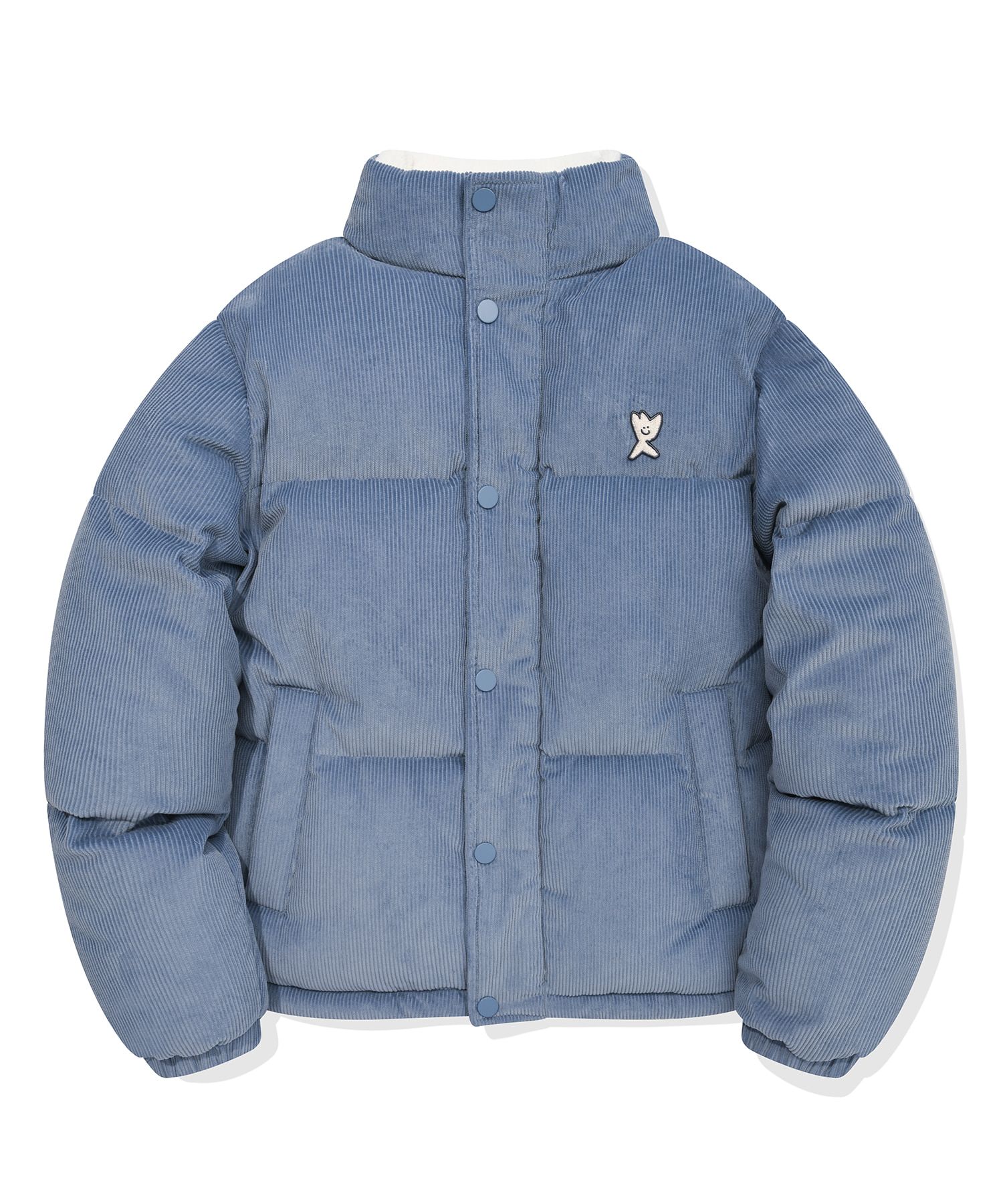 MUSINSA公式 | WACKY WILLY Corduroy down puffer blue