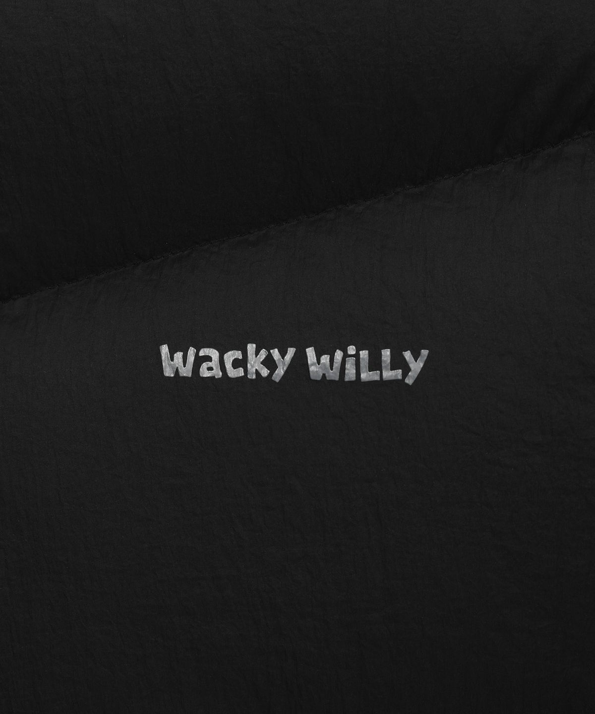 와키윌리(WACKY WILLY) 나일론 다운점퍼 블랙