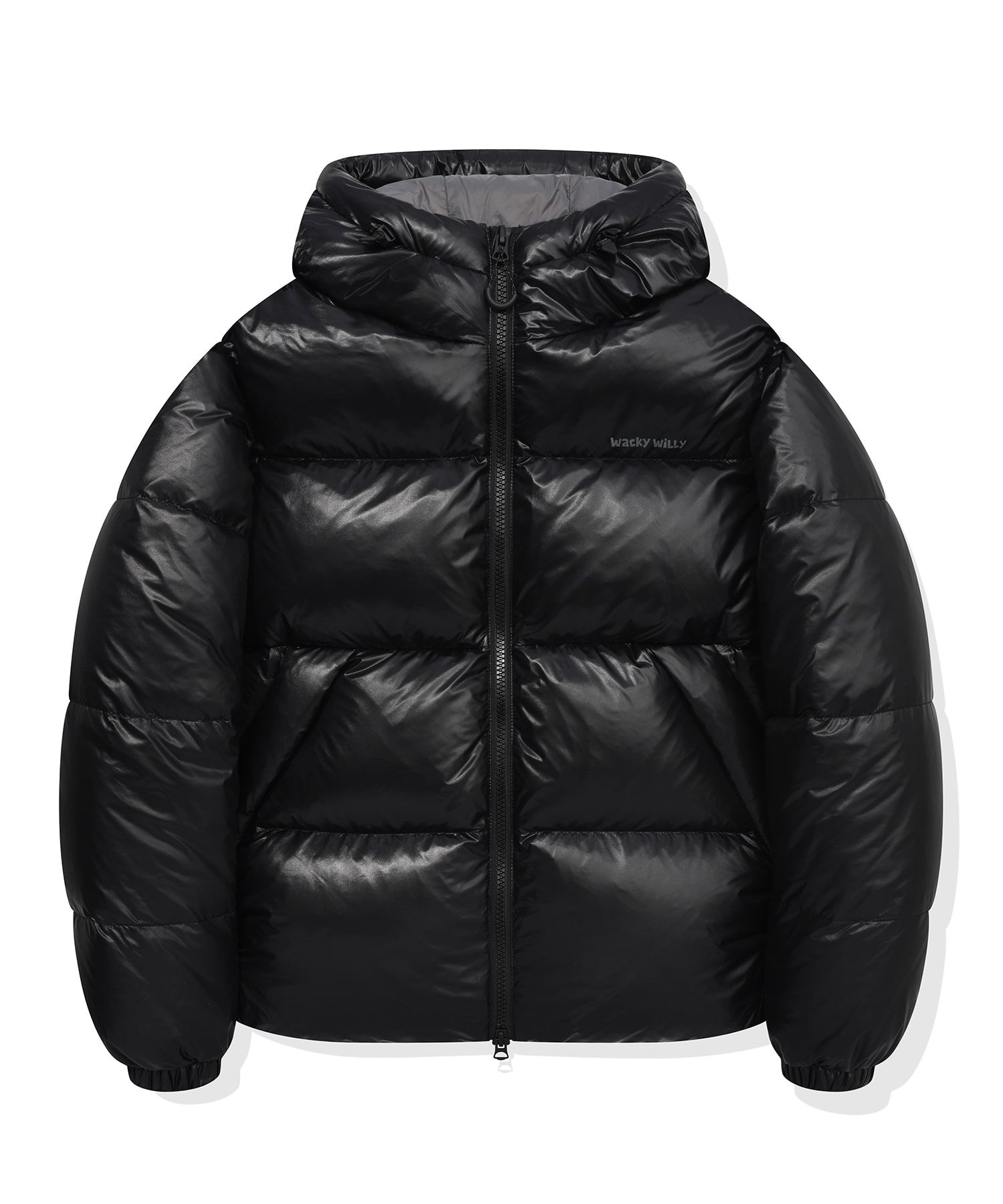 MUSINSA公式 | WACKY WILLY フードダックダウンジャンパー ブラック
