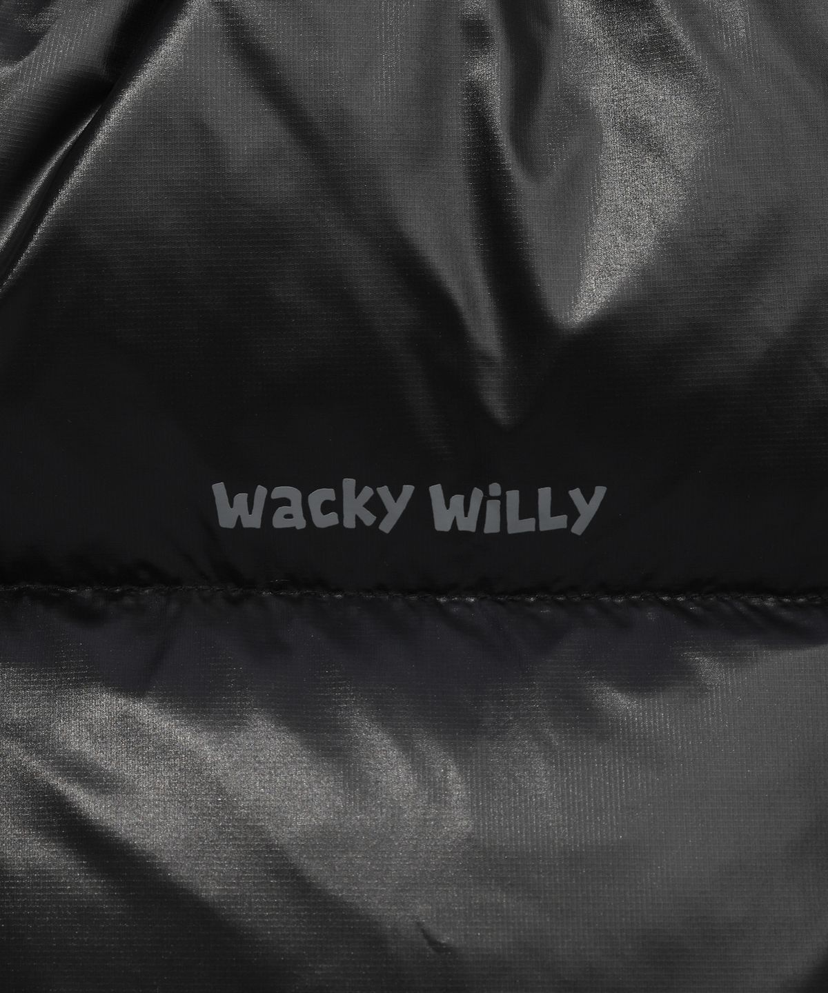 와키윌리(WACKY WILLY) 후드 덕다운 점퍼 블랙