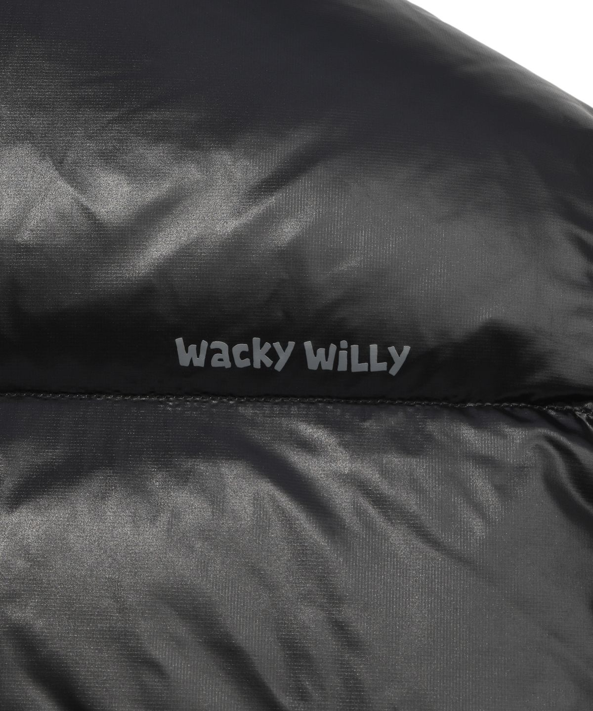 와키윌리(WACKY WILLY) 후드 덕다운 점퍼 블랙