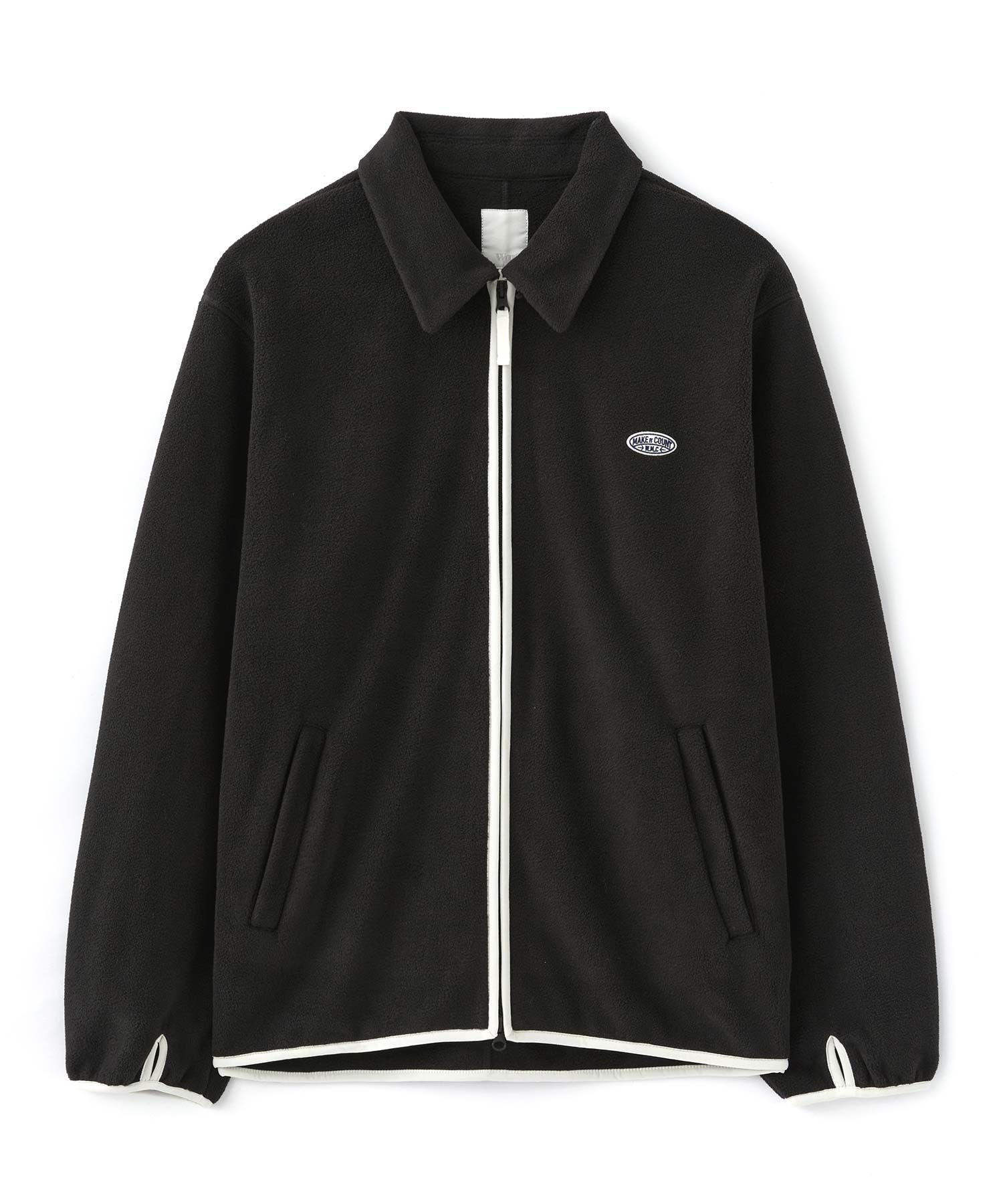 MUSINSA公式 | WMC [WMC x HINA] Soft Fleece Jacket_BLACK