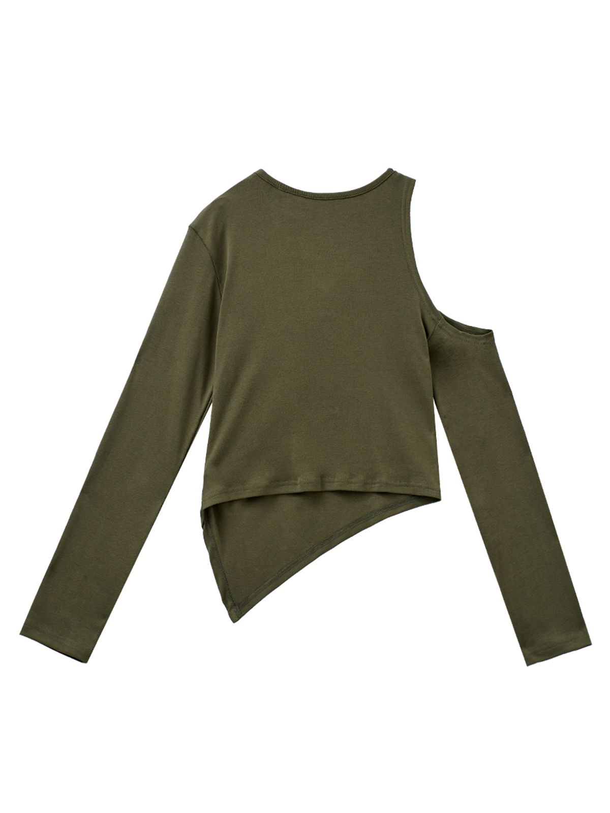 와이이이엘(YEEL) SPRAY PIERCING SLIT TOP KHAKI